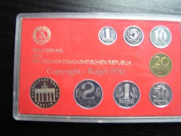 8,86 Mark Kms munten set 1982 Ddr Pp nur 2 500 Ex Auflage, Verzenden, België
