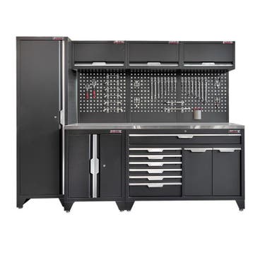 Gereedschapskasten set wandlengte 264 cm. hoge kast, 7 laden, Doe-het-zelf en Bouw, Werkbanken, Ophalen of Verzenden, Nieuw