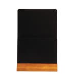 Dubbelzijdig krijtbord - Menuhouder | Met houten voet |, Verzenden