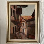 Paolo Pintarelli (XX) - Verwinkelte Dorfgasse, Antiek en Kunst