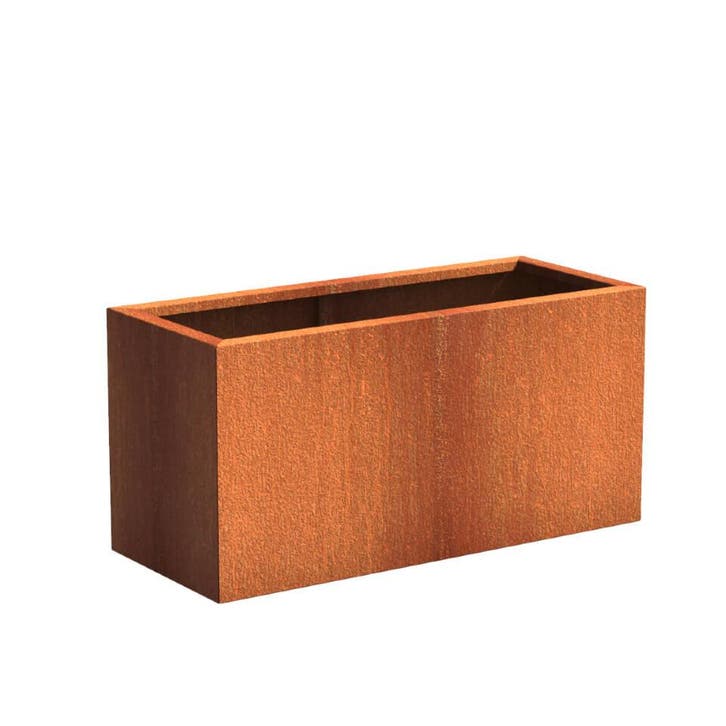 Cortenstaal plantenbak 120x50x60cm - Met bodem, Tuin en Terras, Bloembakken en Plantenbakken, 60 cm of meer, 100 cm of meer, Tuin