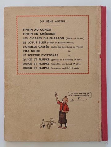Tintin T9 - Le crabe aux pinces dor (A13 , pinces vers le
