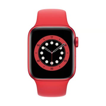 Apple Watch Series 6 44mm Rood met GARANTIE & verzending, Telecommunicatie, Ophalen of Verzenden, Zo goed als nieuw