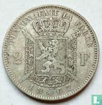 België 2 francs 1867 (met kruis op kroon), Verzenden, Losse munt, Goud