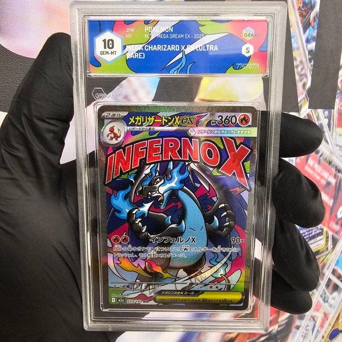 Pokémon Graded card - Mega Charizard X Ex (Ultra Rare) MA -, Hobby en Vrije tijd, Verzamelkaartspellen | Pokémon