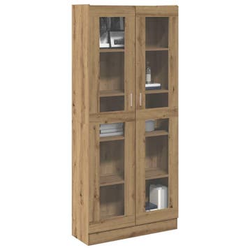vidaXL Hoge kast 82,5x30,5x185 cm bewerkt hout artisanaal, Maison & Meubles, Armoires | Bibliothèques, Verzenden