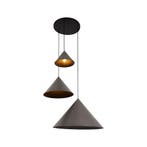 Hanglamp Lucide SPITZE -  - Ø 68 cm - 3xE27 - Grijs, Verzenden, Nieuw