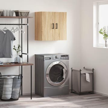 vidaXL Wandkast 60x31x60 cm bewerkt hout sonoma eikenkleurig, Verzenden, Nieuw