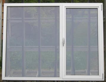 aluminium raam , chassis , venster 194 x 152 geanodiseerd, Ophalen of Verzenden, Raamkozijn