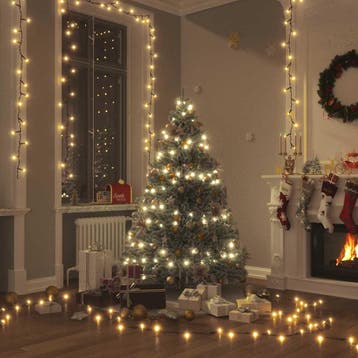 vidaXL Lichtsnoer met 600 LEDs met 8 lichteffecten IP44 60, Diversen, Verzenden, Nieuw