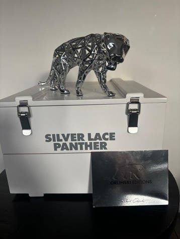 Richard Orlinski (1966) - Silver Lace Panther Limited