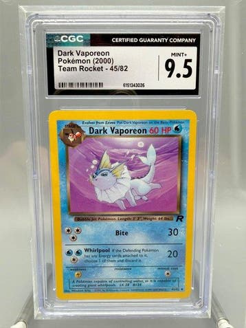 Pokémon Graded card - Vaporeon - CGC 9.5 - WOTC - Team