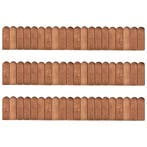 vidaXL Gazonranden 3 st 120 cm geïmpregneerd grenenhout, Tuin en Terras, Verzenden, Nieuw