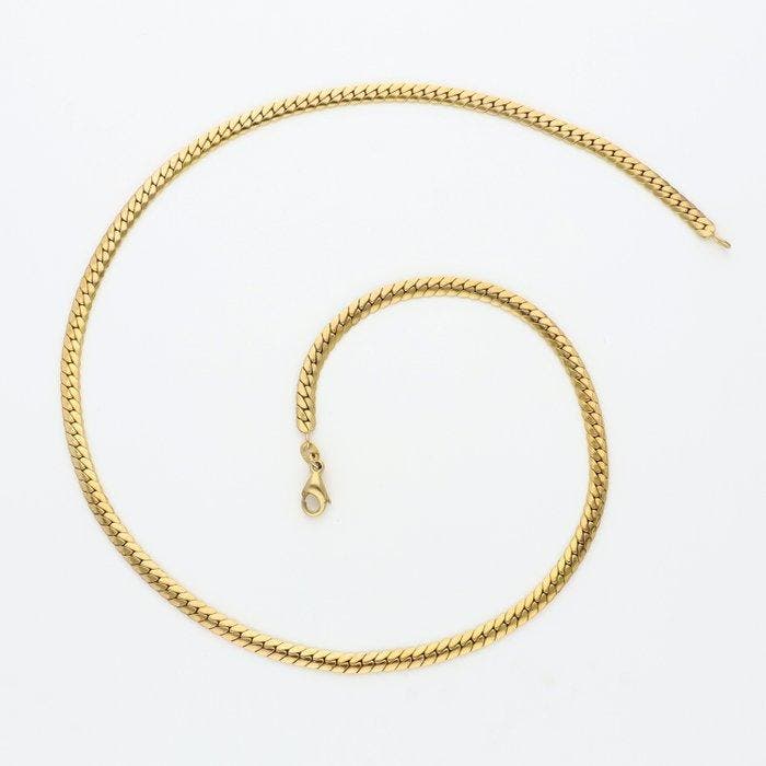 Ketting - 8 karaat Geel goud, Handtassen en Accessoires, Antieke sieraden