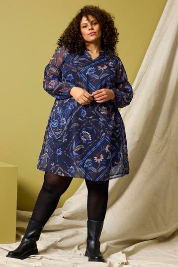 ZHENZI jurk lange mouwXXL=58Maat 46/48 (XL) of groter, Kleding | Dames, Jurken, Verzenden, Nieuw, Maat 46/48 (XL) of groter, Overige kleuren
