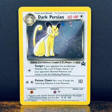 Pokémon Card - Dark Persian Holo 17 – Pokémon, Hobby en Vrije tijd, Nieuw
