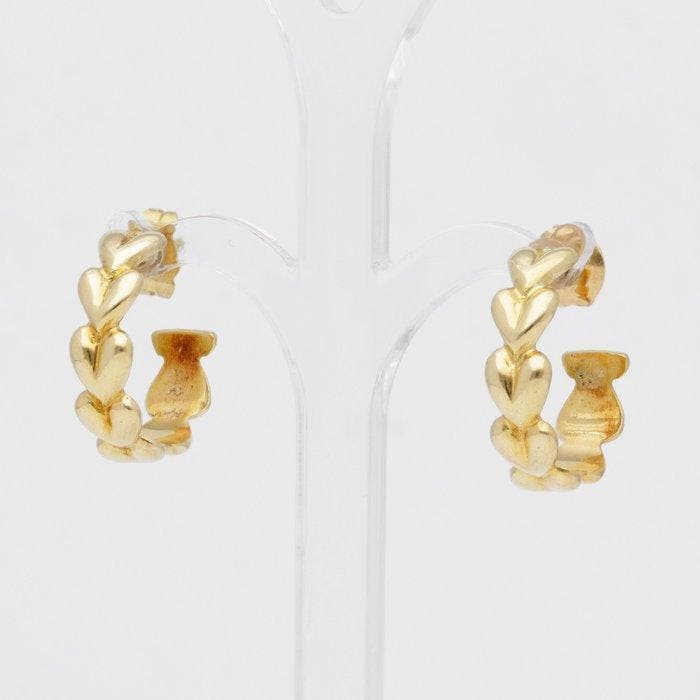 Oorbellen - 18 karaat Geel goud, Bijoux, Sacs & Beauté, Boucles d'oreilles