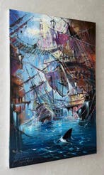 Gorbachev Nikolay (1952) - Cathedral of Lost Ships, Antiek en Kunst