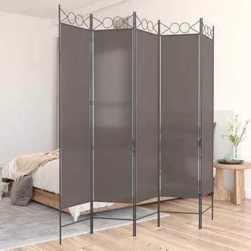 vidaXL Kamerscherm met 5 panelen 200x200 cm stof, Verzenden