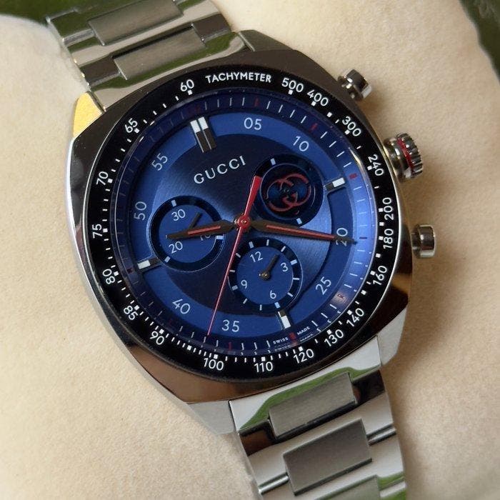 Gucci - Interlocking - G Chronograph - YA142317 - Heren -, Handtassen en Accessoires, Horloges | Heren