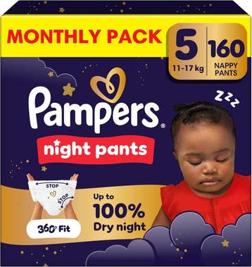 Pampers Night Pants Maat 5 | 160 stuks | OP = OP voorraad, Verzenden, Overige typen