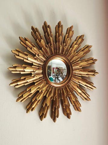 Wandspiegel- Witchs Eye / Butler / Sunburst - Glas, Hars -