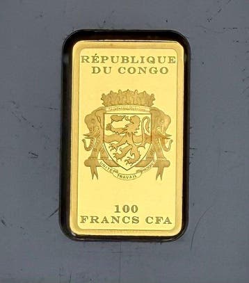 Congo. 100 Francs Lord Your God , oro .9999 ,1/50 oz (Sans