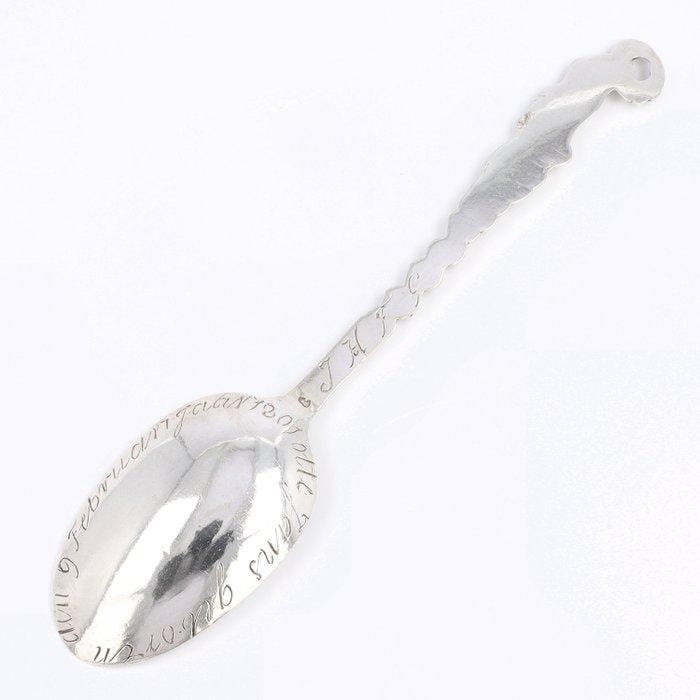 Nederland ca. 1801 - Gelegenheidslepel De Gerechtigheid, Antiek en Kunst, Antiek | Zilver en Goud