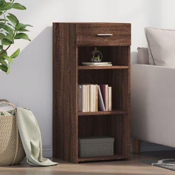 vidaXL Dressoir 40x42,5x93 cm bewerkt hout bruin eikenkleur, Huis en Inrichting, Kasten | Dressoirs, Verzenden, Nieuw