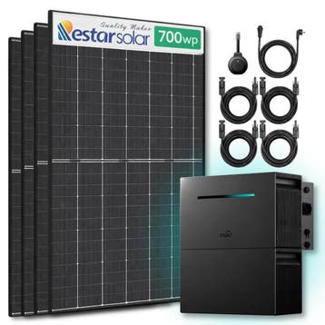 Zonnepanelen Thuisbatterij Pakket - 4 kWh - 4x 700, Ophalen of Verzenden