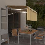 vidaXL Luifel met rolgordijn, LED en windsensor 3,5x2,5 m, Verzenden