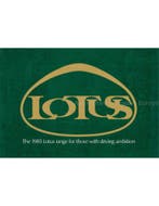 1985 LOTUS PROGAMMA BROCHURE ENGELS