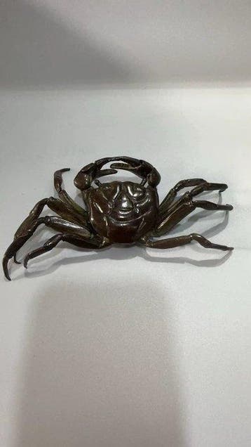Ornement décoratif - Crabe bronze