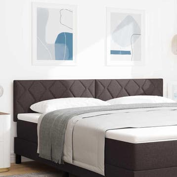 vidaXL Hoofdbord Donkerbruin 180 cm Stof, Huis en Inrichting, Verzenden, Nieuw