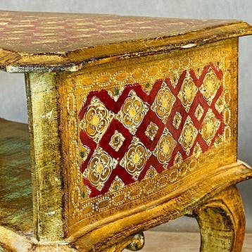 Salontafel - Hout, Florentijnse stijl, middelbare leeftijd