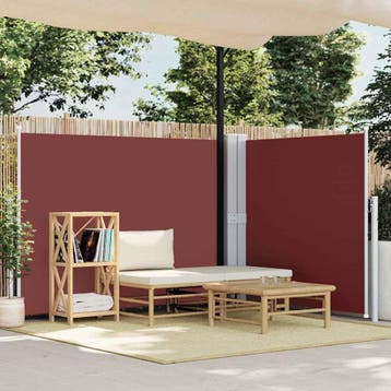 vidaXL Windscherm uittrekbaar 140x600 cm bruin, Tuin en Terras, Verzenden, Nieuw