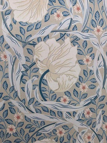 Stof Pimpernel Art Nouveau William Morris Bloemmotief