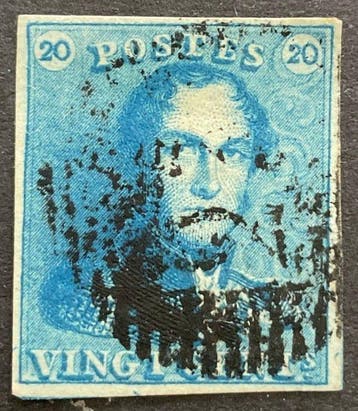 België 1849 - Leopold 1 : Epauletten 2/2A in onderscheiden