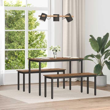vidaXL Bank Oudhout 110 x 35 x 45 cm Bewerkt hout, Verzenden