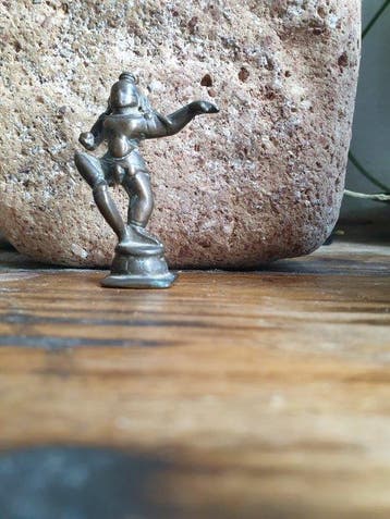 Krishna Bala of Balakrishna - Brons - India - Vijayanagara, Antiek en Kunst