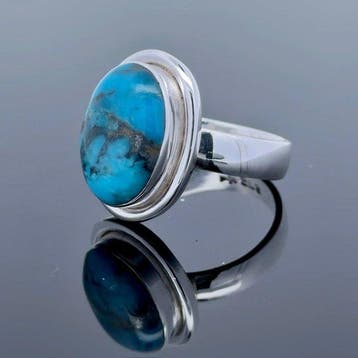 Argent - Bague - turquoise