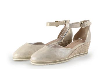 Tamaris Sleehakken in maat 38 Goud, Kleding | Dames, Tamaris, Overige kleuren, Verzenden, Zo goed als nieuw