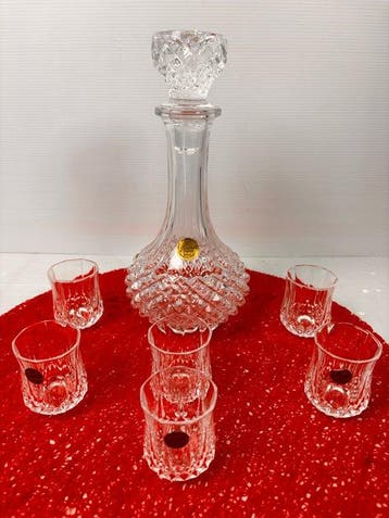 Drankservies - Longchamp - Cristal dArques