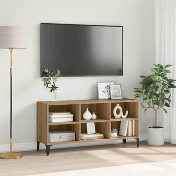 vidaXL Tv-meubelset 103,5 x 30 x 50 cm Bruin Geconstrueerd, Verzenden, Nieuw