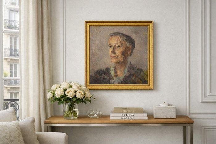 Abel Lauvray (1870-1950) - Le portrait de Madame Lauvray, Antiek en Kunst, Kunst | Schilderijen | Klassiek