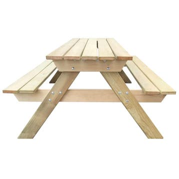 vidaXL Picknicktafel 150x135x71,5 cm hout, Verzenden, Nieuw