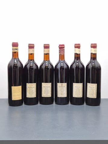 1964 , 1971 Riserva ×2, (n.v) Sassella & 1970 x2 Fracia., Verzamelen, Nieuw