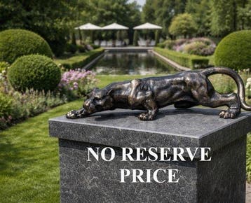 Beeld, Large Panther Statue 4kg - 10.5 cm - IJzer - 2026