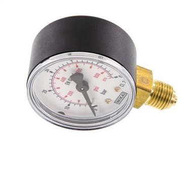 0..60 Bar (0..870 psi) Manomètre en dessous du, Verzenden