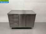 HCB inox Armoire de travail Table de travail 2 portes, Verzenden